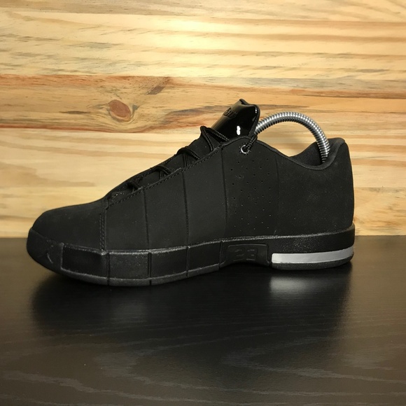 New Nike Air Jordan Team Elite 2 Low Triple Black - Picture 3 of 7